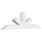 Ekena Millwork Saratoga Architectural Grade PVC Gable Bracket, 84"W x 24 1/2"H x 6"D x 6"F, 7/12 Pitch GBP084X25X0606SAR00 - alternate 1